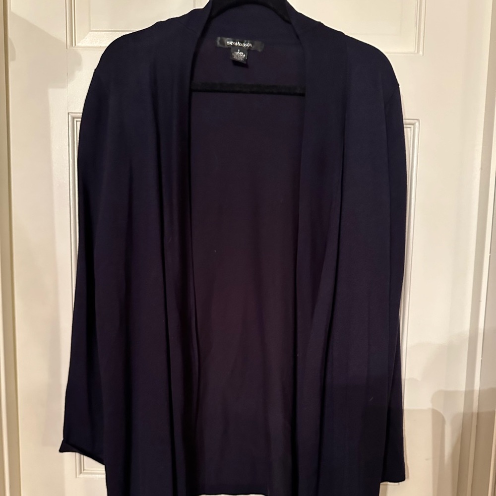 Navy blue cardigan sweater size large